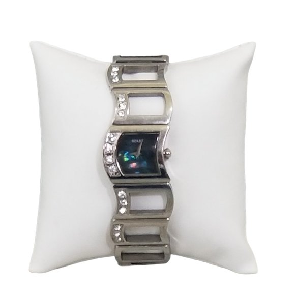 Seksy Sekonda Watch Women Swarovski Crystal & Black Mother Of Pearl Face N2 - Picture 1 of 8